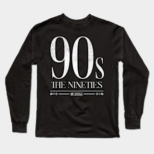 90s Nostalgia: Retro Music & TV Tribute Long Sleeve T-Shirt